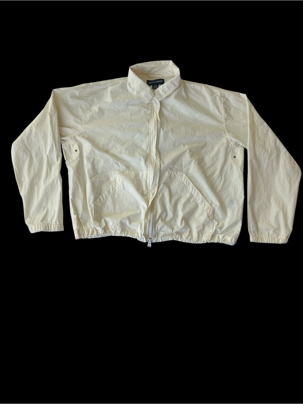 Ralph Lauren Cream Lightweight Zip-Front Jacket